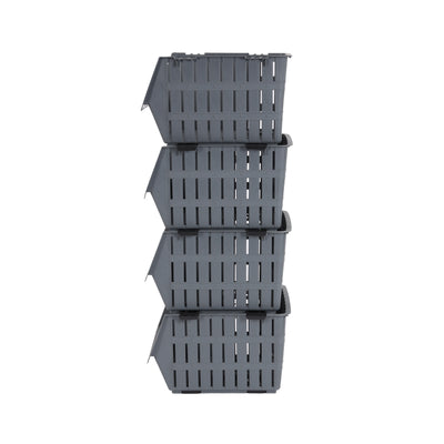 Royalford 4-Layer Vegetable Rack RF10801 | Transparent Premium Plastic Storage Stand | Space-Saving Vertical Design| Lightweight| Easy Assembly for Kitchen Organization