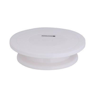 Royalford RF10866 Cake Decorating Turntable 28cm | 360° Rotating Non-Slip Cake Stand | polypropylene (PP) construction | Non-slip surface |Anti-skid rubber base