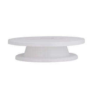 Royalford RF10866 Cake Decorating Turntable 28cm | 360° Rotating Non-Slip Cake Stand | polypropylene (PP) construction | Non-slip surface |Anti-skid rubber base