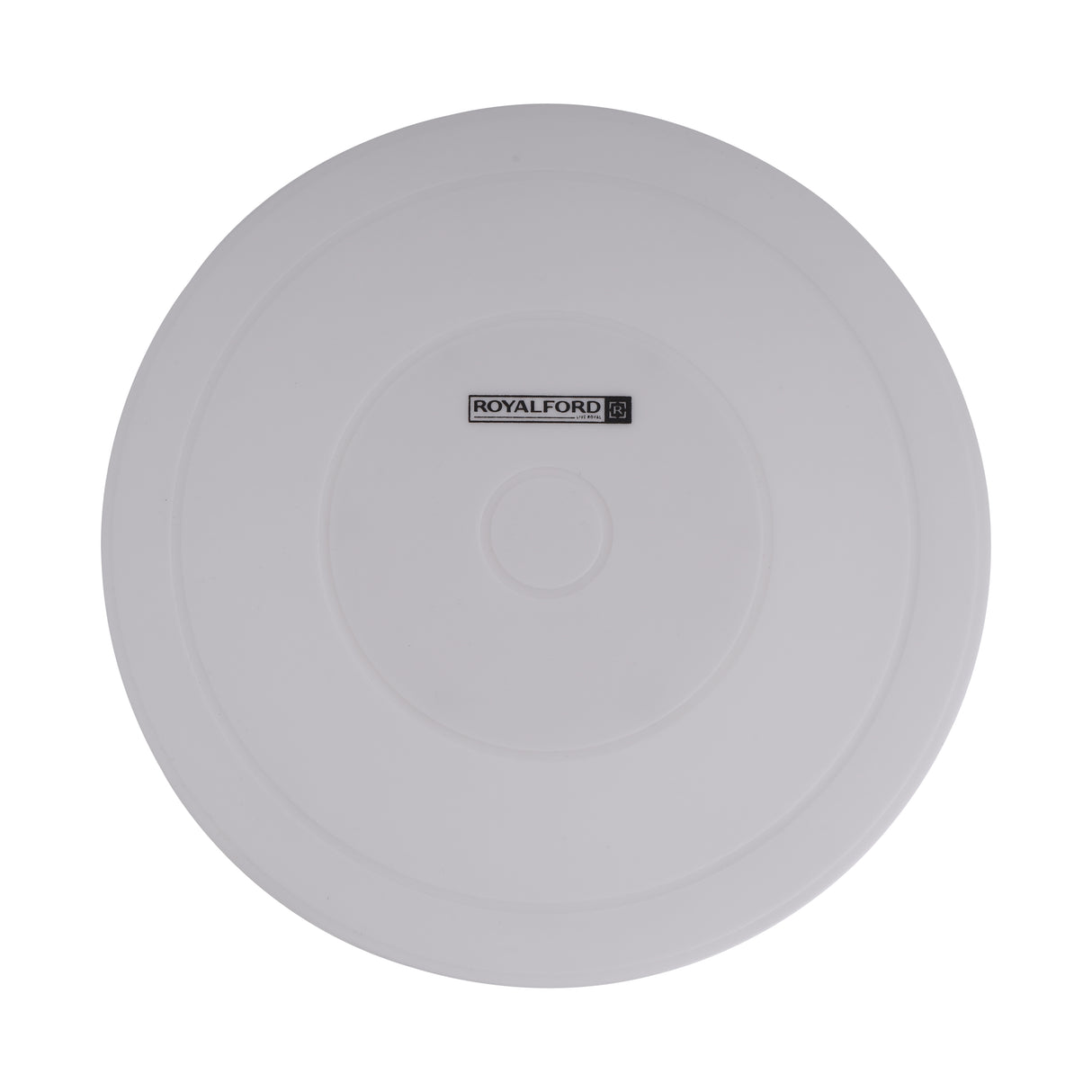 Royalford RF10866 Cake Decorating Turntable 28cm | 360° Rotating Non-Slip Cake Stand | polypropylene (PP) construction | Non-slip surface |Anti-skid rubber base