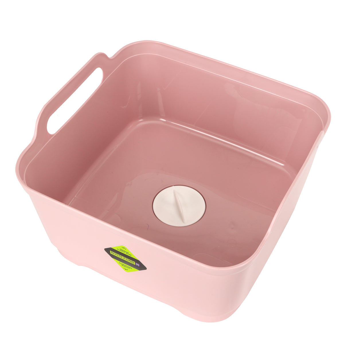 Royalford RF10874 9L Square Basket with Filter |BPA Free Plastic Utility Basket | Drain Plug| Multipurpose Kitchen Washing, Draining & Storage Organizer |Multipurpose use