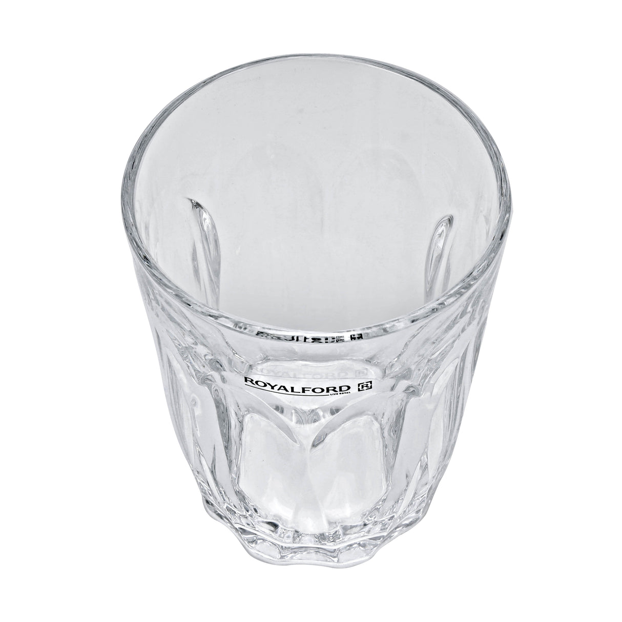 Royalford RF1097 GT6 Glass Tumbler Set | 6PCS 9oz Durable Drinking Glasses for Water, Juice, Soft Drinks & Beverages | Elegant Everyday Glassware for Home  & Restaurants