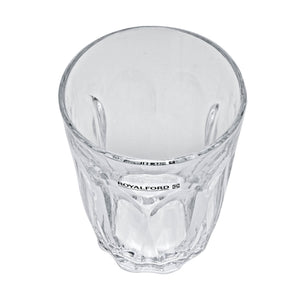 Royalford RF1097 GT6 Glass Tumbler Set | 6PCS 9oz Durable Drinking Glasses for Water, Juice, Soft Drinks & Beverages | Elegant Everyday Glassware for Home  & Restaurants