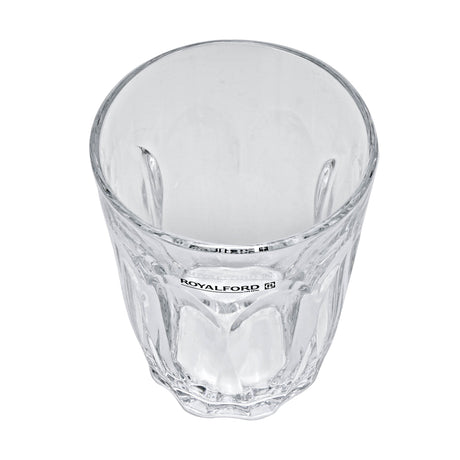 Royalford RF1097 GT6 Glass Tumbler Set | 6PCS 9oz Durable Drinking Glasses for Water, Juice, Soft Drinks & Beverages | Elegant Everyday Glassware for Home  & Restaurants