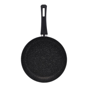 Royalford RF10980 Gabbro Granite Coated Cookware Set | 7 Pieces Non-Stick Aluminium Pots and Pans | Tempered Glass Lids | Even Heat Distribution | PTFE & PFOA Free