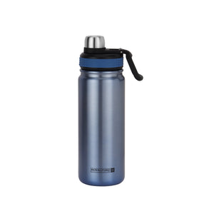 Royalford RF10983 Stainless Steel Vacuum Sports Bottle 650ml | Double Wall Insulation for Hot and Cold Drinks | Leak Resistant Design for Gym, Travel &  Office Use
