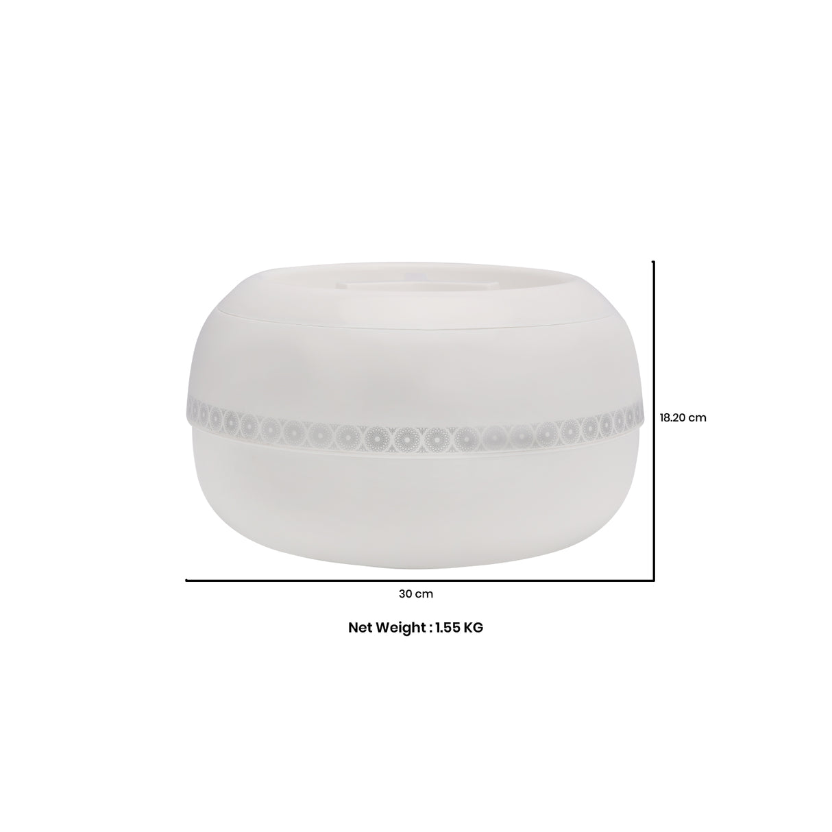 Royalford RF11032 Zoria 5600ML Insulated Casserole | Super PU Insulation| Twist Lock| Premium PP Body & Stainless Steel Inner Casing | Keeps Food Hot & Fresh Longer