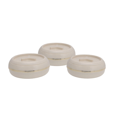Royalford RF11033 Zoria Insulated Casserole Set 3Pcs | Stainless Steel Hot Pot | Twist-Lock Lid  | Super PU Insulation  |Premium Stainless Steel Inner | Food-Grade