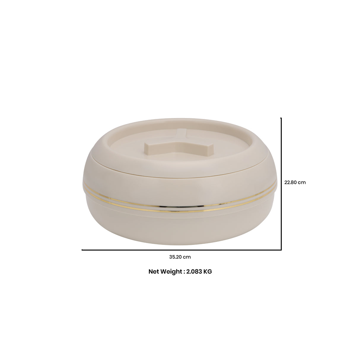 Royalford RF11033 Zoria Insulated Casserole Set 3Pcs | Stainless Steel Hot Pot | Twist-Lock Lid  | Super PU Insulation  |Premium Stainless Steel Inner | Food-Grade