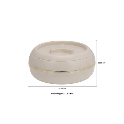 Royalford RF11033 Zoria Insulated Casserole Set 3Pcs | Stainless Steel Hot Pot | Twist-Lock Lid  | Super PU Insulation  |Premium Stainless Steel Inner | Food-Grade