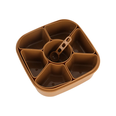 Royalford RF11040 Spice Box | 7 Removable Containers |Food Grade Masala Organizer with Spoon |Kitchen Storage Box for Spices, Herbs Powders &  Nuts Grains |Compact Design