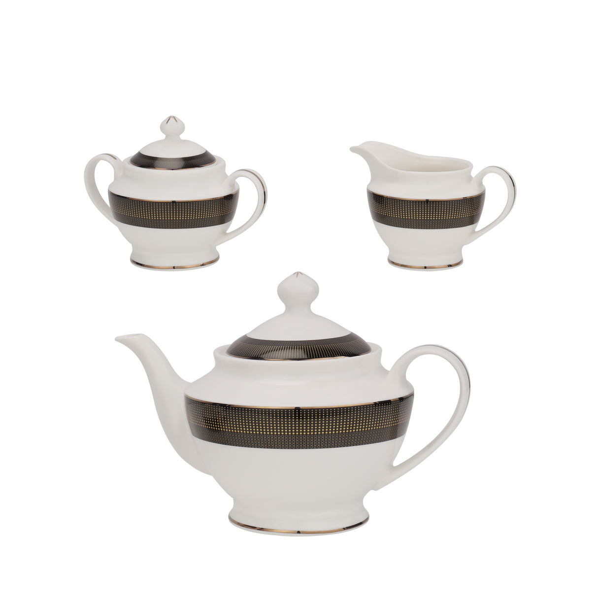 Royalford RF11046 83-Piece Premium Bone China Dinner Set | Elegant Tableware | Durable Lightweight Design| Dishwasher Safe | Complete Dining Collection for Homes