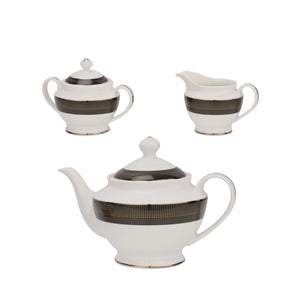 Royalford RF11046 83-Piece Premium Bone China Dinner Set | Elegant Tableware | Durable Lightweight Design| Dishwasher Safe | Complete Dining Collection for Homes