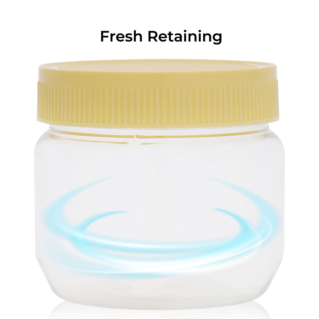 RoyalFord RF11094 Round Airtight PET Jar | 250ML | BPA Free | Leak Proof & Odor Free Storage Container | Perfect for Kitchen Food Grains, Spices &  Snacks | Durable