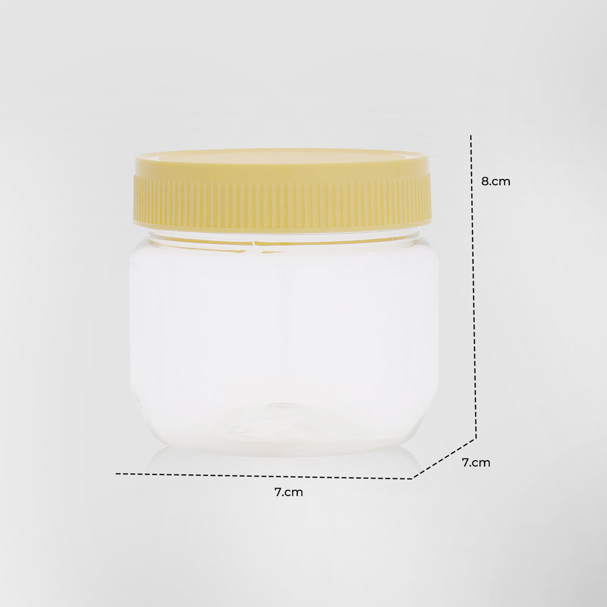 RoyalFord RF11094 Round Airtight PET Jar | 250ML | BPA Free | Leak Proof & Odor Free Storage Container | Perfect for Kitchen Food Grains, Spices &  Snacks | Durable