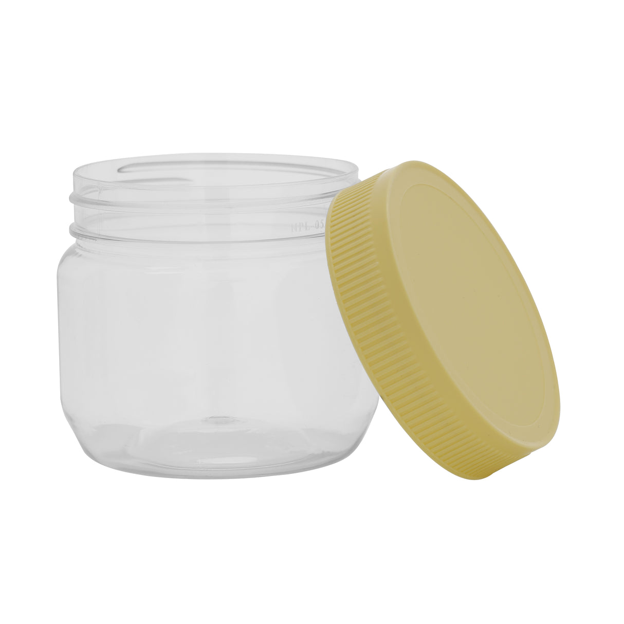 RoyalFord RF11094 Round Airtight PET Jar | 250ML | BPA Free | Leak Proof & Odor Free Storage Container | Perfect for Kitchen Food Grains, Spices &  Snacks | Durable