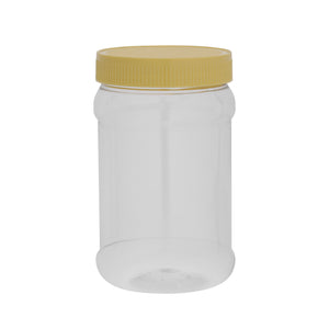 Royalford RF11095 Airtight PET Jar | 500ml | BPA Free Leak Proof Food Storage Container | Transparent Plastic Kitchen Storage Jars with Lid |  Lightweight & long-lasting