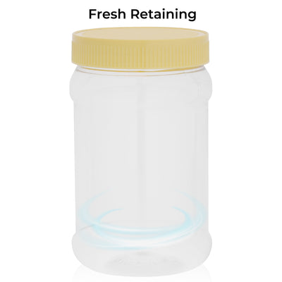 Royalford RF11096 Airtight PET Jar 750ml | BPA Free Leak Proof Food Storage Container |  Transparent Plastic Kitchen Storage Jar  for Spices, Snacks,  Dry Food & Grains