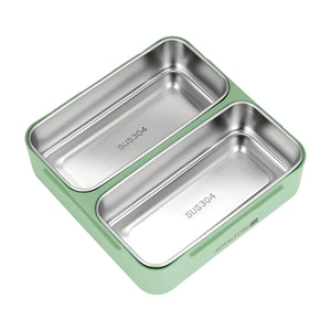 Royalford RF11102 Stainless Steel Lunch Box 1100ml | Leak-Proof Insulated Food Container with Sealing Ring | Locking Clips & Durable Design for Office, School & Travel