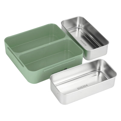 Royalford RF11102 Stainless Steel Lunch Box 1100ml | Leak-Proof Insulated Food Container with Sealing Ring | Locking Clips & Durable Design for Office, School & Travel