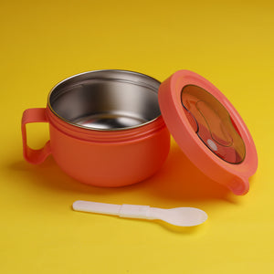 Royalford RF11103 Stainless Steel Lunch Box 850ml | Leak-Proof Sealing Lid| Heat Retaining Insulation| Food Grade Material & Carry Handle for Office, School & Travel Use