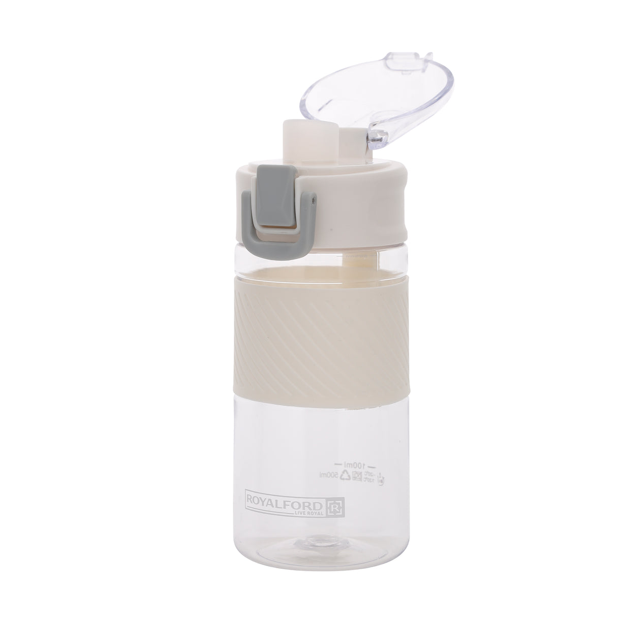 Royalford RF11110 500ML BPA-Free Water Bottle | Leakproof Flip Top Lid | Portable Lightweight Drinking Bottle | Perfect  for Gym, Travel, Office, School & Outdoor Use