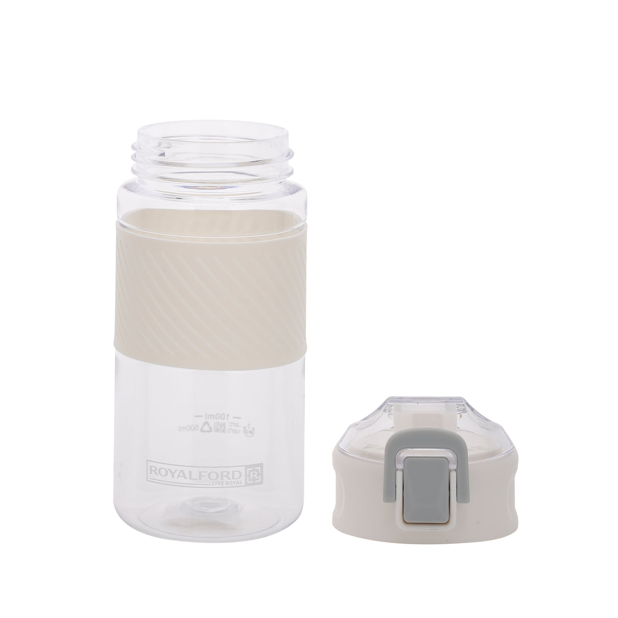 Royalford RF11110 500ML BPA-Free Water Bottle | Leakproof Flip Top Lid | Portable Lightweight Drinking Bottle | Perfect  for Gym, Travel, Office, School & Outdoor Use