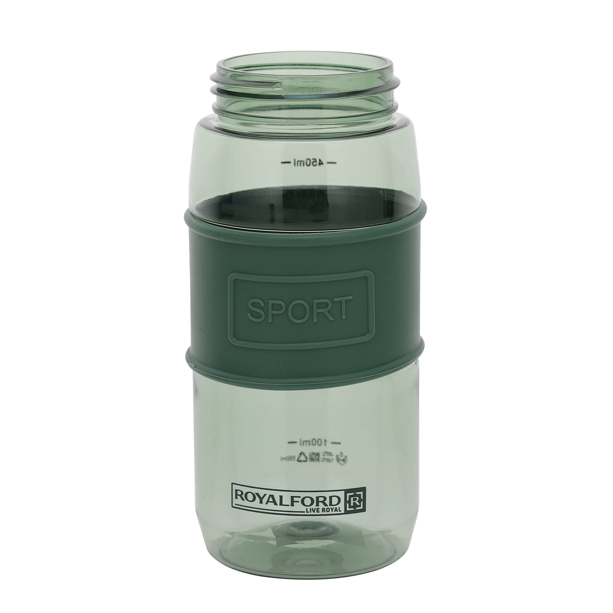 Royalford RF11111 550ML Water Bottle | BPA Free Leak-Proof Sports Drinking Bottle with Handle | Lightweight Eco-Friendly Polymer Design for School, Gym & Travel