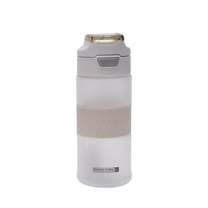 Royalford RF11115 650ML BPA-Free Water Bottle | Leakproof Push Button Lid | Durable Hot & Cold Drink Bottle| Portable Drinking Bottle for Gym, Travel, Office & School