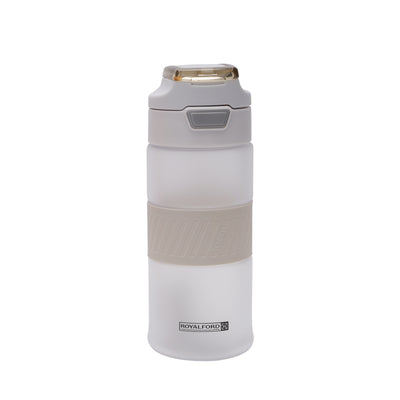 Royalford RF11115 650ML BPA-Free Water Bottle | Leakproof Push Button Lid | Durable Hot & Cold Drink Bottle| Portable Drinking Bottle for Gym, Travel, Office & School