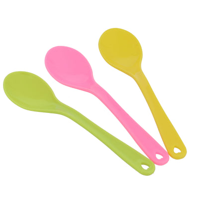 Royalford RF11129 12PCS Boutique Spoon Set| from premium plastic, lightweight colorful spoons with ergonomic design| perfect for desserts, snacks, and daily use|