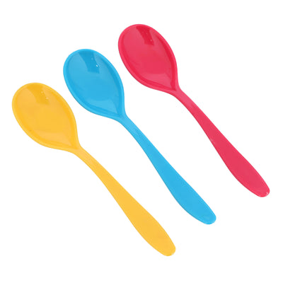 Royalford RF11130 6PCS Boutique Spoon Set | made from premium plastic & lightweight | colorful spoons with ergonomic design, for desserts, snacks and daily use|