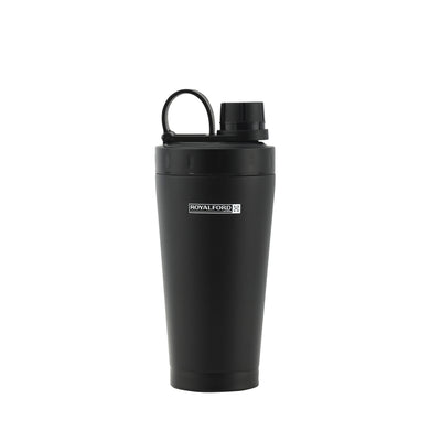 Royalford RF11141 Shaker Bottle 500ml | Double Wall Stainless Steel | SS304 Inner Pot | Leakproof PP Lid| Hot & Cold Insulation |  Durable Design for Gym & Travel