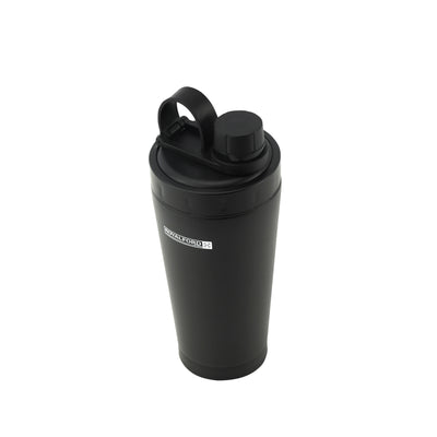 Royalford RF11141 Shaker Bottle 500ml | Double Wall Stainless Steel | SS304 Inner Pot | Leakproof PP Lid| Hot & Cold Insulation |  Durable Design for Gym & Travel