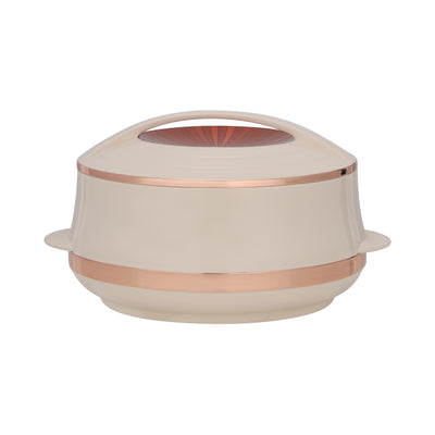 Royalford Elite Gold Insulated Casserole, Firm Twist Lock, RF11148 | Strong Handles | 6000ml Double Wall Insulated Serving Pot, Chapati Storage Box, Roti Serving Pot, Chapati Dabba