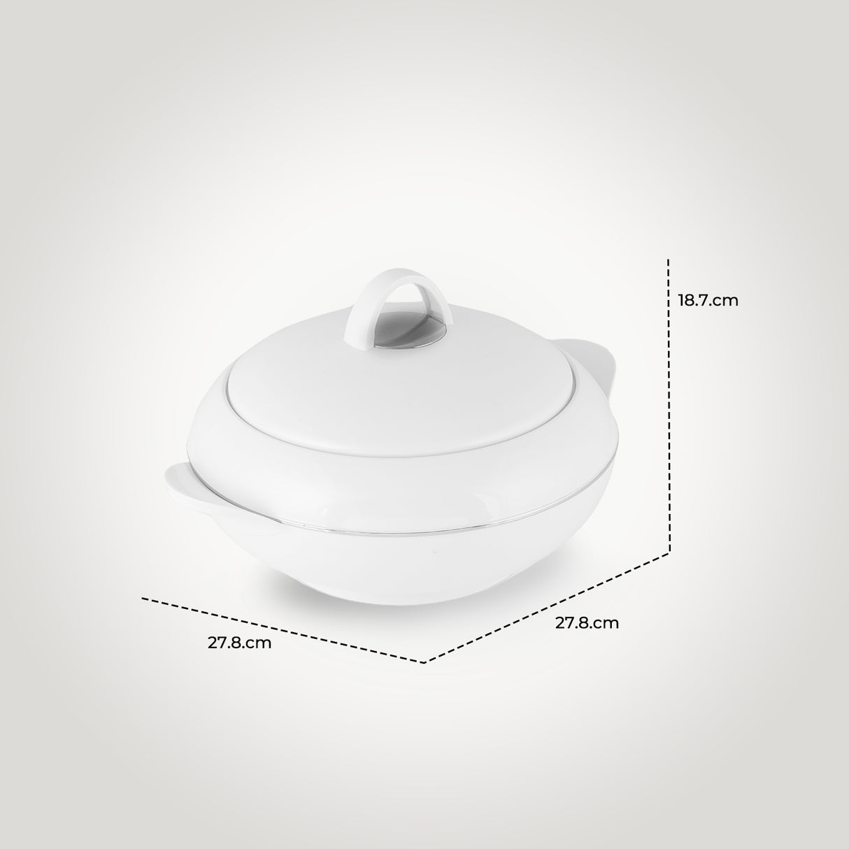 Royalford Omega Gold Insulated Casserole 2500ML RF11152 | Super PU Insulation | Stainless Steel Inner | Premium Hot Food Server | Twist-Lock Lid for Long Heat Retention