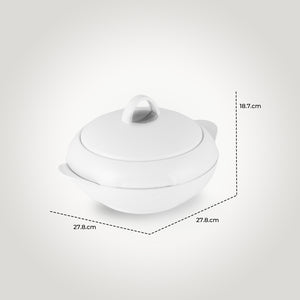 Royalford Omega Gold Insulated Casserole 2500ML RF11152 | Super PU Insulation | Stainless Steel Inner | Premium Hot Food Server | Twist-Lock Lid for Long Heat Retention