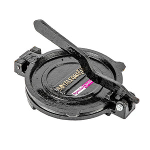 Royalford RF11165 Mica Plate Chapati Press 17.5cm | Heavy Cast Iron Roti Maker | Premium Food Grade Mica Plate | Easy Food Release | Anti Skid Heavy Base Design