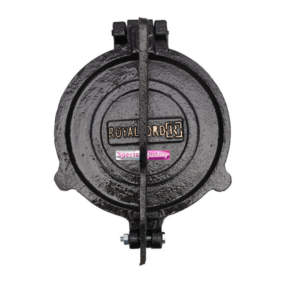 Royalford RF11167 Mica Plate Chapati Press 20cm | Heavy Cast Iron Roti and Chapati Maker|  Premium Food Grade Mica Plate | Easy Food Release and Stable Base Design Grip
