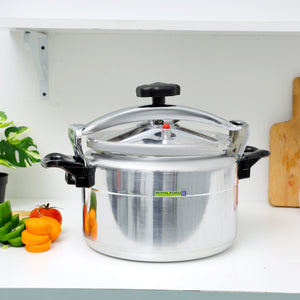 Royalford RF11175 9L Aluminium Pressure Cooker | High-Thickness Alloy Body  |Multi-Safety System | Unique Pressure Indicator & Three-Ply Base for Safe Family Cooking