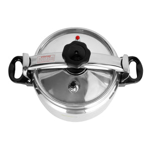 Royalford RF11176 Aluminium Pressure Cooker 11L | Durable Aluminium Alloy Body| Multi-Safety Device| Pressure Indicator| Special Valve & Three-Ply Base |High Thickness