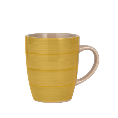 Royalford RF11180 Stoneware Mug 355ml (12oz) | Durable Coffee & Tea Mug with Ergonomic Handle | Stylish Textured Design | Glazed Finish | Chip Resistant for Home & Office