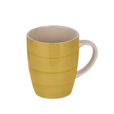Royalford RF11180 Stoneware Mug 355ml (12oz) | Durable Coffee & Tea Mug with Ergonomic Handle | Stylish Textured Design | Glazed Finish | Chip Resistant for Home & Office