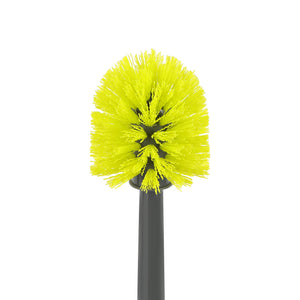 Royalford RF11188GR Toilet Brush with Holder |Durable Bathroom Cleaning Brush with Ergonomic Handle| Flexible Bristles| Scratch-Free Cleaning for Indian & Western Toilets