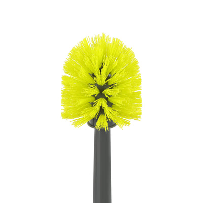 Royalford RF11188GR Toilet Brush with Holder |Durable Bathroom Cleaning Brush with Ergonomic Handle| Flexible Bristles| Scratch-Free Cleaning for Indian & Western Toilets