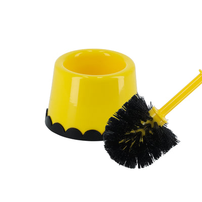 Royalford RF11189 Toilet Brush with Holder| Durable Bathroom Cleaning Brush & Ergonomic Handle| Flexible Bristles Scratch-Free Cleaning for Indian & Western Toilets Use|