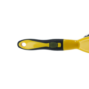 Royalford RF11193 Dust Pan & Brush set| durable bristles, ergonomic grip, and a rubber edge pan| for efficient wet & dry cleaning in home, kitchen, and bathroom spaces|