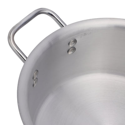 Royalford RF11207 5-Piece Aluminium Cooking Pot Set with Steel Handles |  Fast & Energy-Efficient Cooking | Easy to Clean | Strong Steel Handles | Ideal for Everyday Use