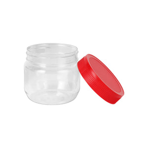 Royalford RF11223 250ML Airtight PET Jar Set 6PCS| BPA-free & leak-proof lids ensures safe storage| keeps food fresh, odor-free & ideal for snacks and dry items|