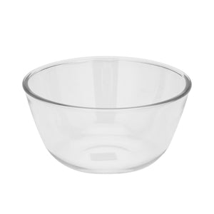 Royalford RF11231 500ML Glass Mixing Bowl| made from durable borosilicate glass & thermal shock resistant| dishwasher safe, perfect for serving and storage use|